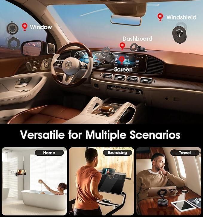 Mobile Suction-Magnetic Holder